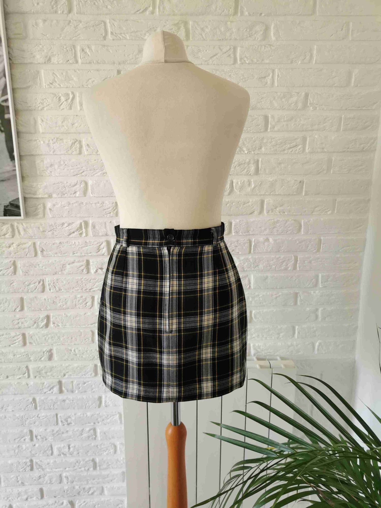 Wool mini skirt