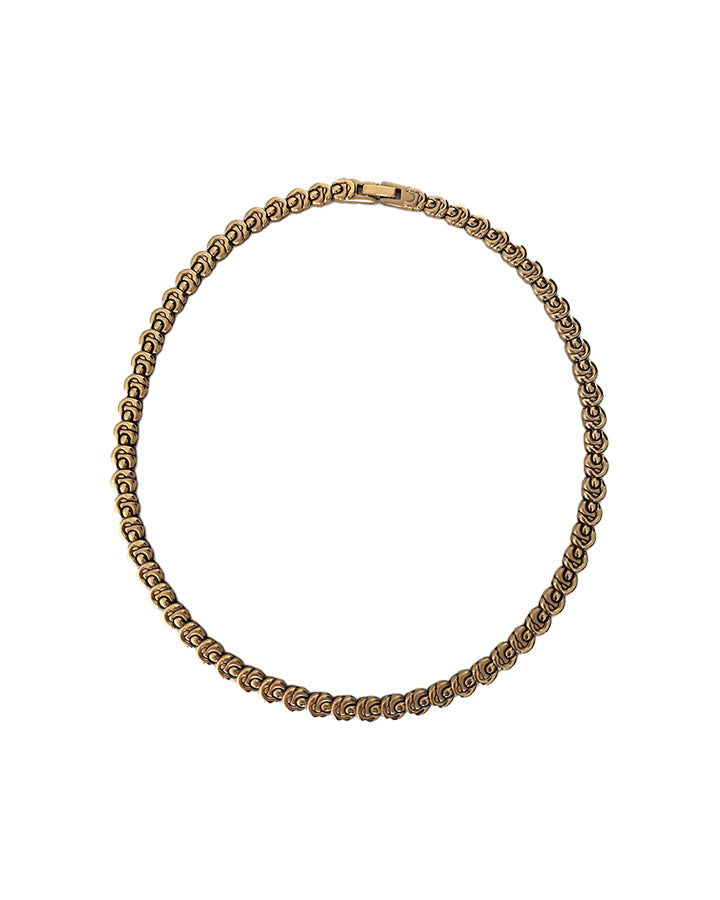 Collier Chaîne Gourmette Doré