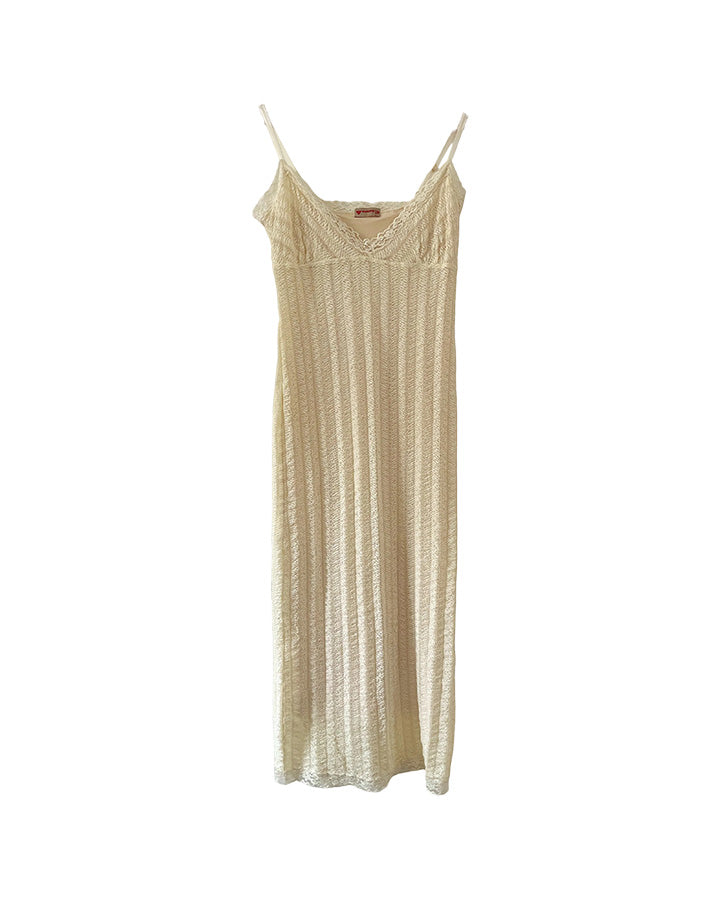 Robe longue dentelle