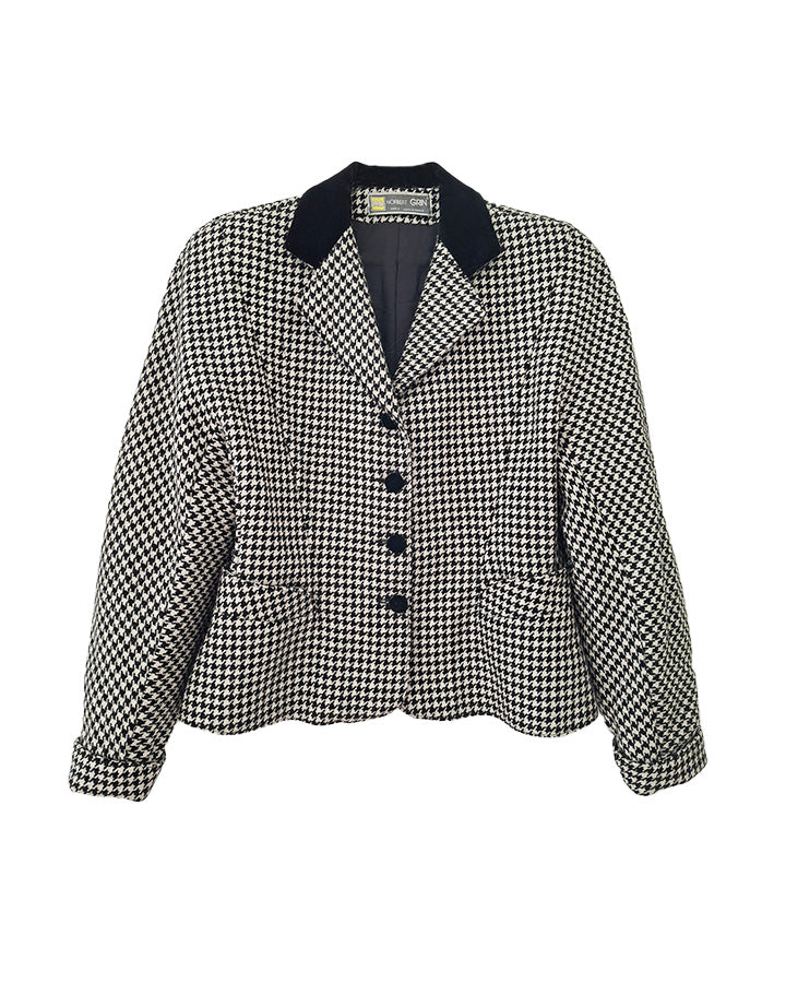 Veste en laine pied de poule