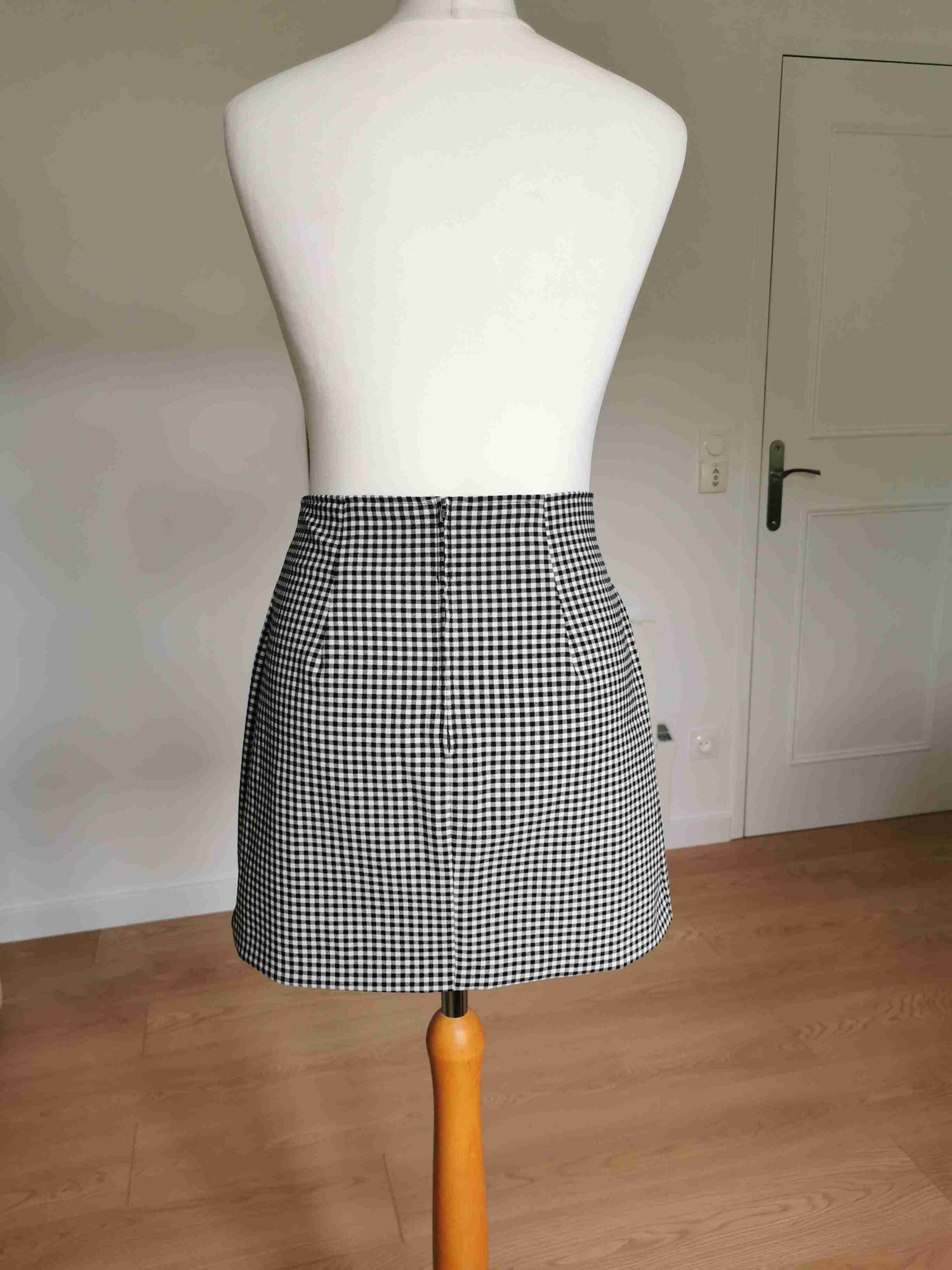 Vichy mini-skirt