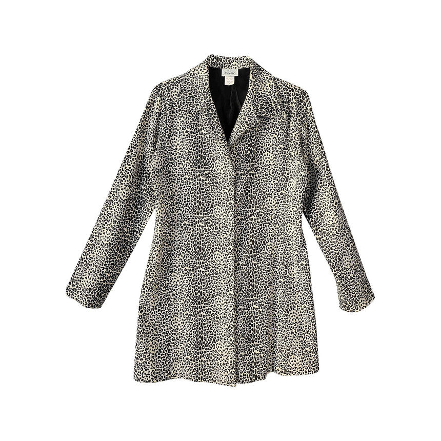 Blazer léopard en coton