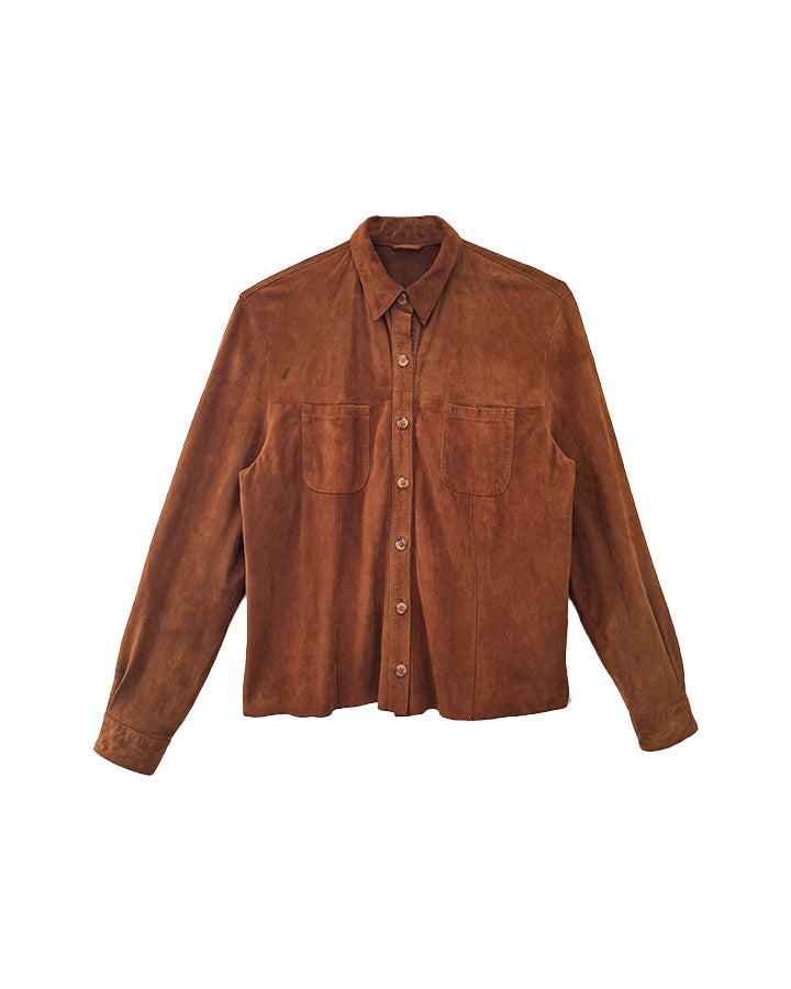 Veste chemise en daim