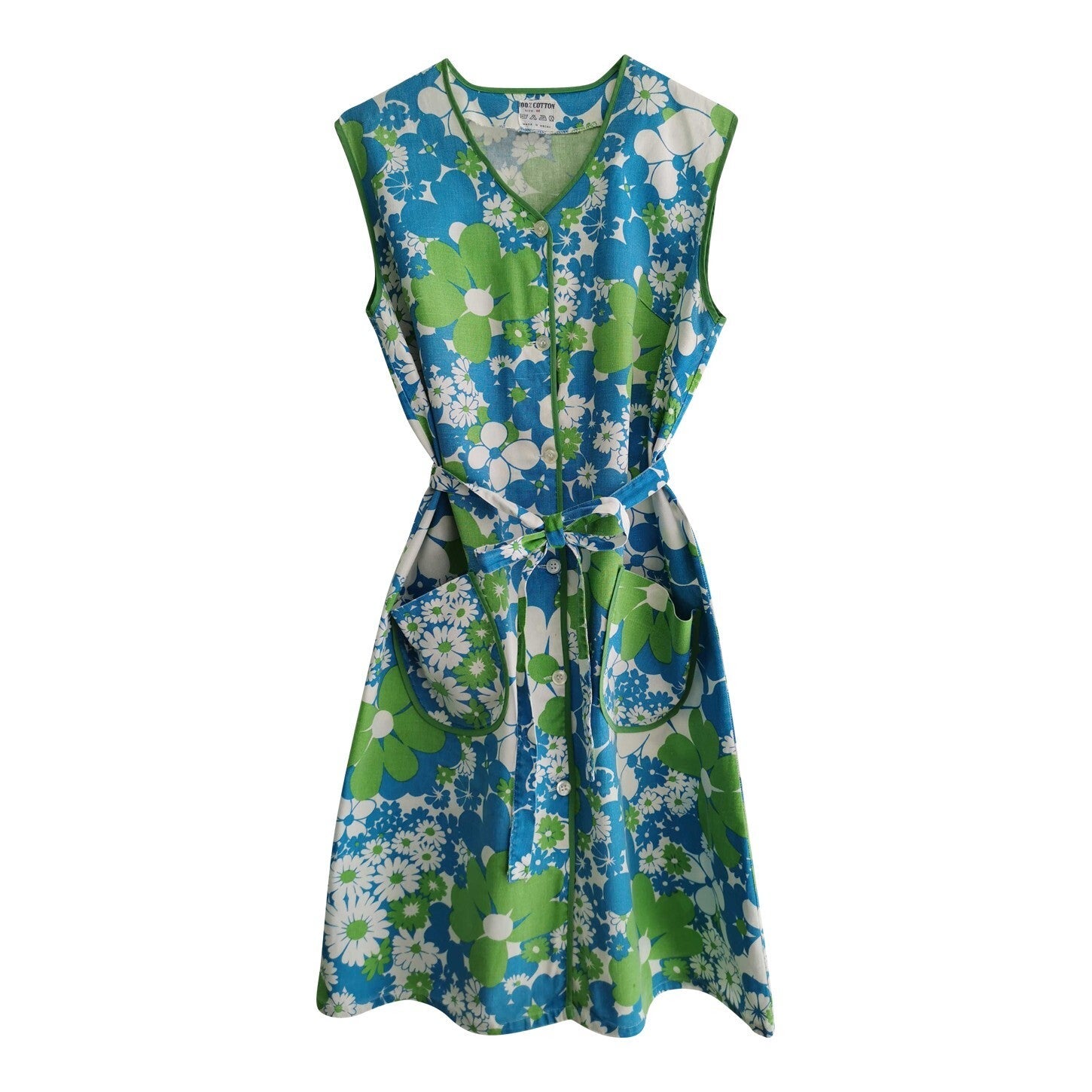 Button-up cotton dress