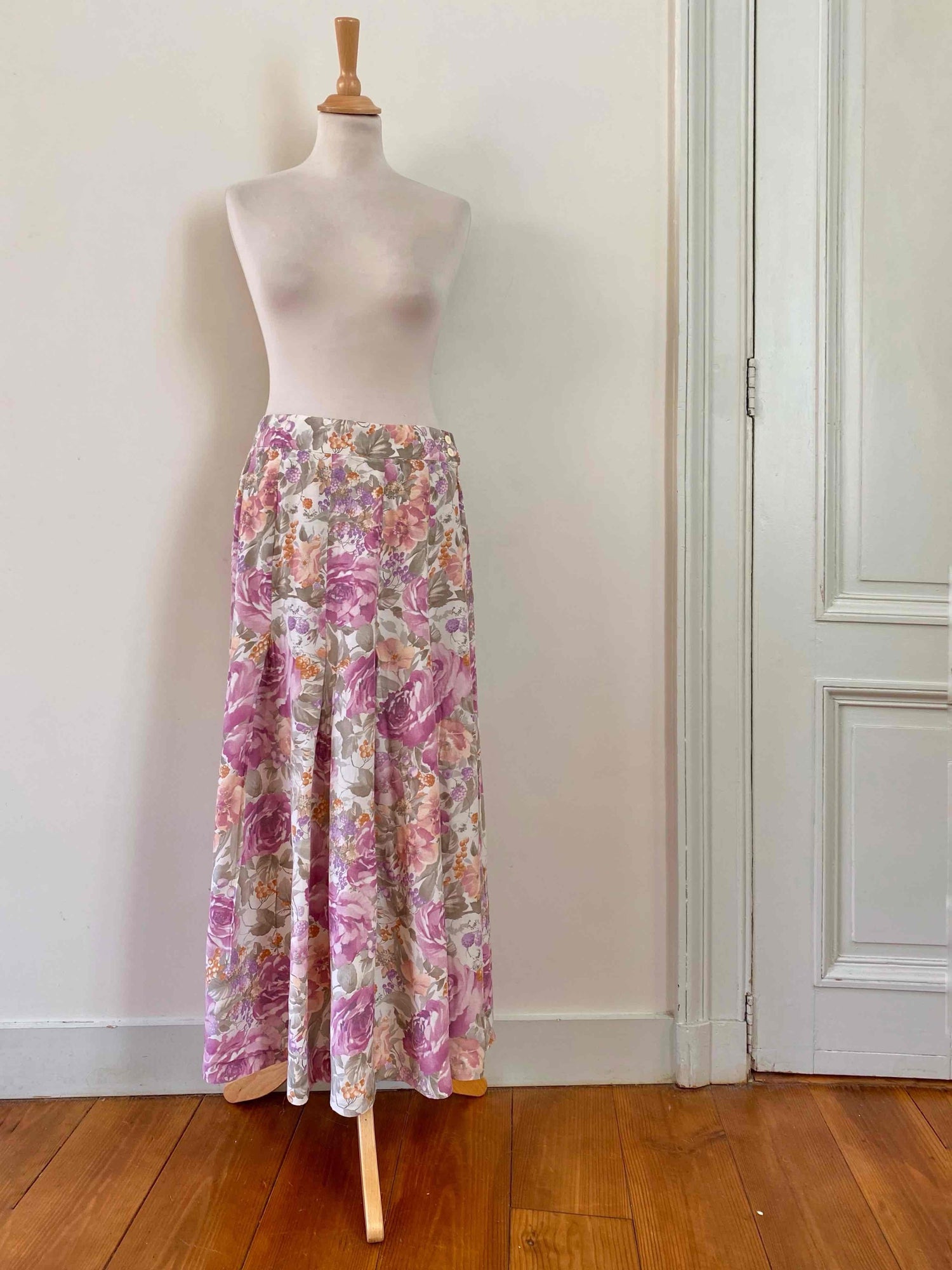 Long floral skirt