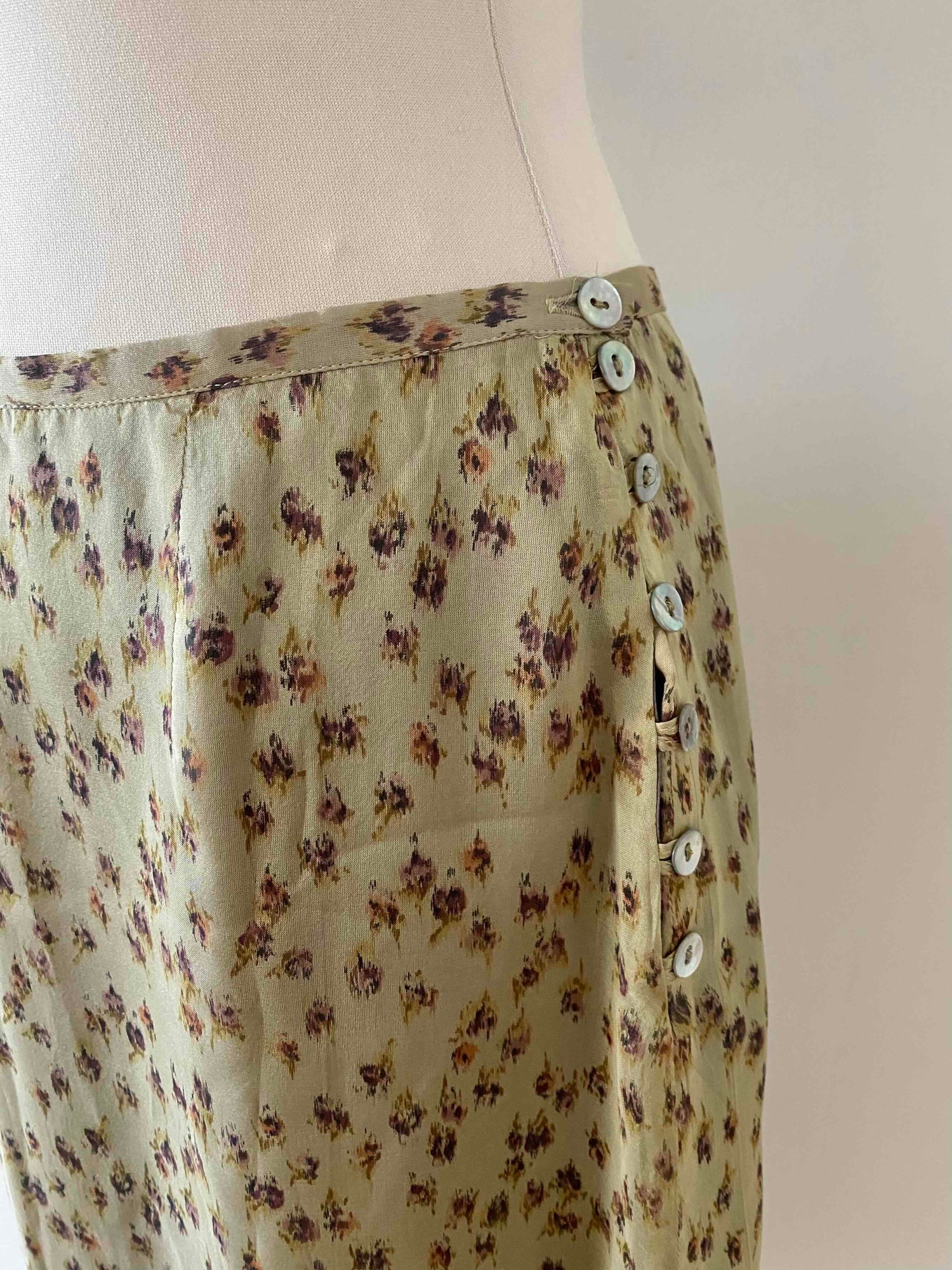 Jupe en soie Cacharel