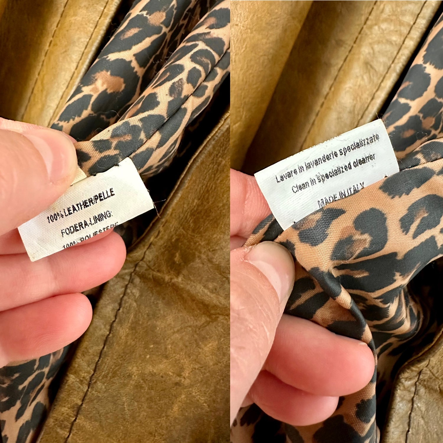 Trench en cuir vache