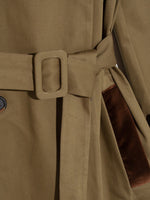 COTTON TRENCH, IMPERMEABILE, IMPERMEABILE DI COTONE, TRENCH, MADE IN ITALY, HANDMADE, FATTO A MANO, CAPPOTTO, MEZZA STAGIONE, MID SEASON COAT, FALL/WINTER 22, AUTUNNO INVERNO 22, VELLUTO, VELVET, OVERSIZE TRENCH, OVERIZE COAT, LOOSE FIT, CAPPOTTO MILITARE, MILITARY TRENCH, CAPPOTTO DOPPIOPETTO, TRENCH DOPPIOPETTO