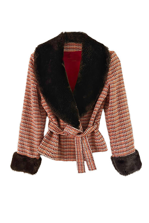 Saharienne en fausse fourrure