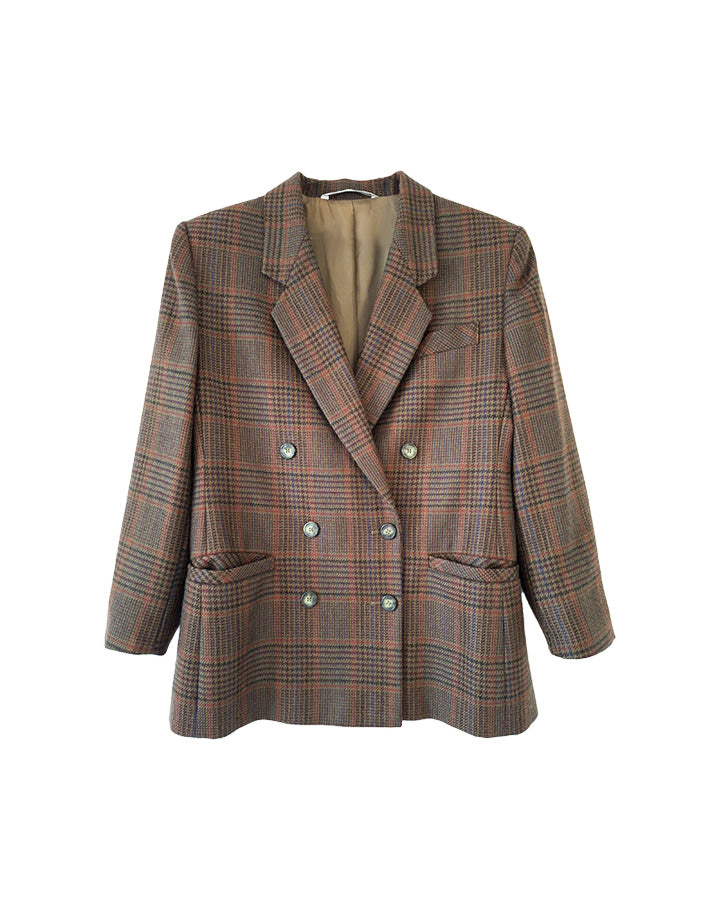Blazer à carreaux