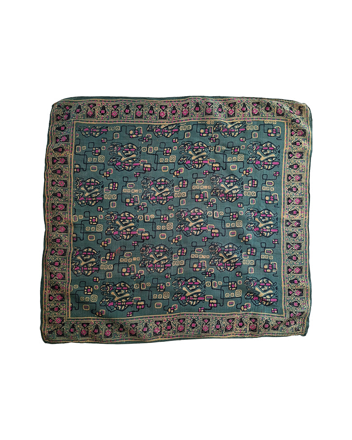 Bandana en soie à motifs