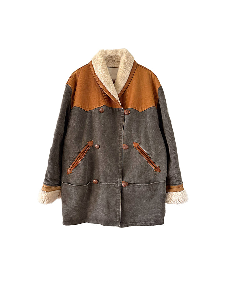 Peau lainée en denim