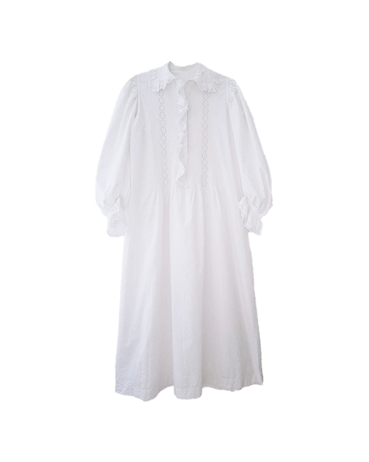 Robe longue en dentelle 70's