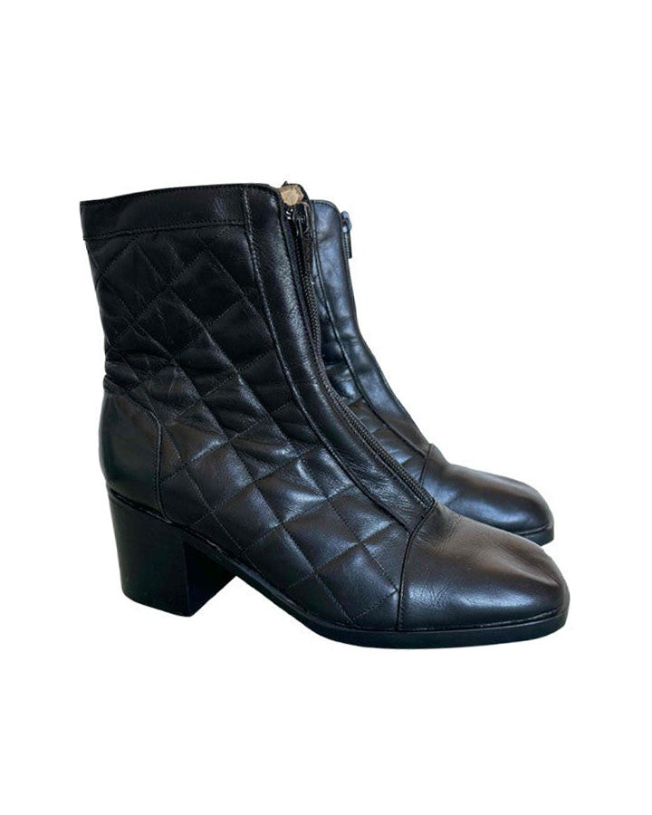 Bottines en cuir