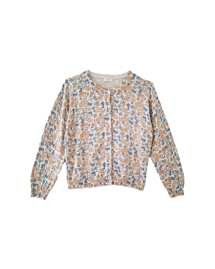 Cardigan à fleurs