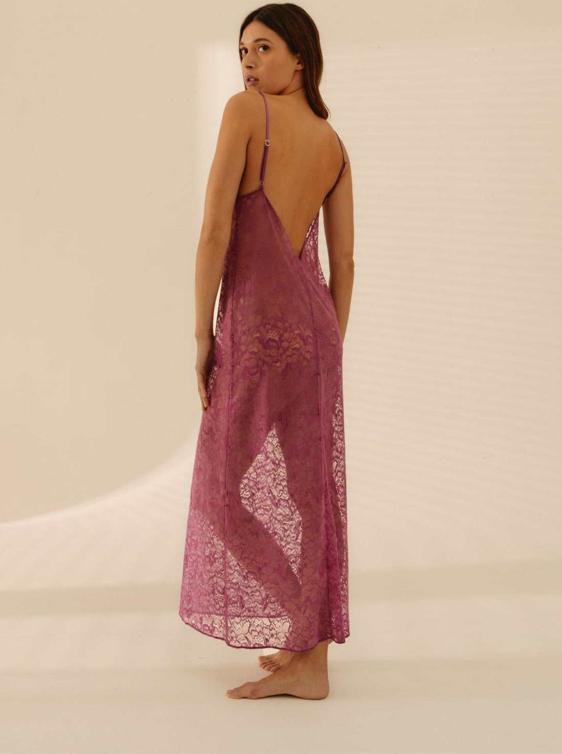 Robe Longue Dark Fuchsia