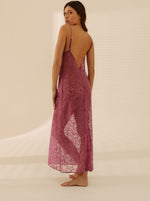 Robe Longue Dark Fuchsia