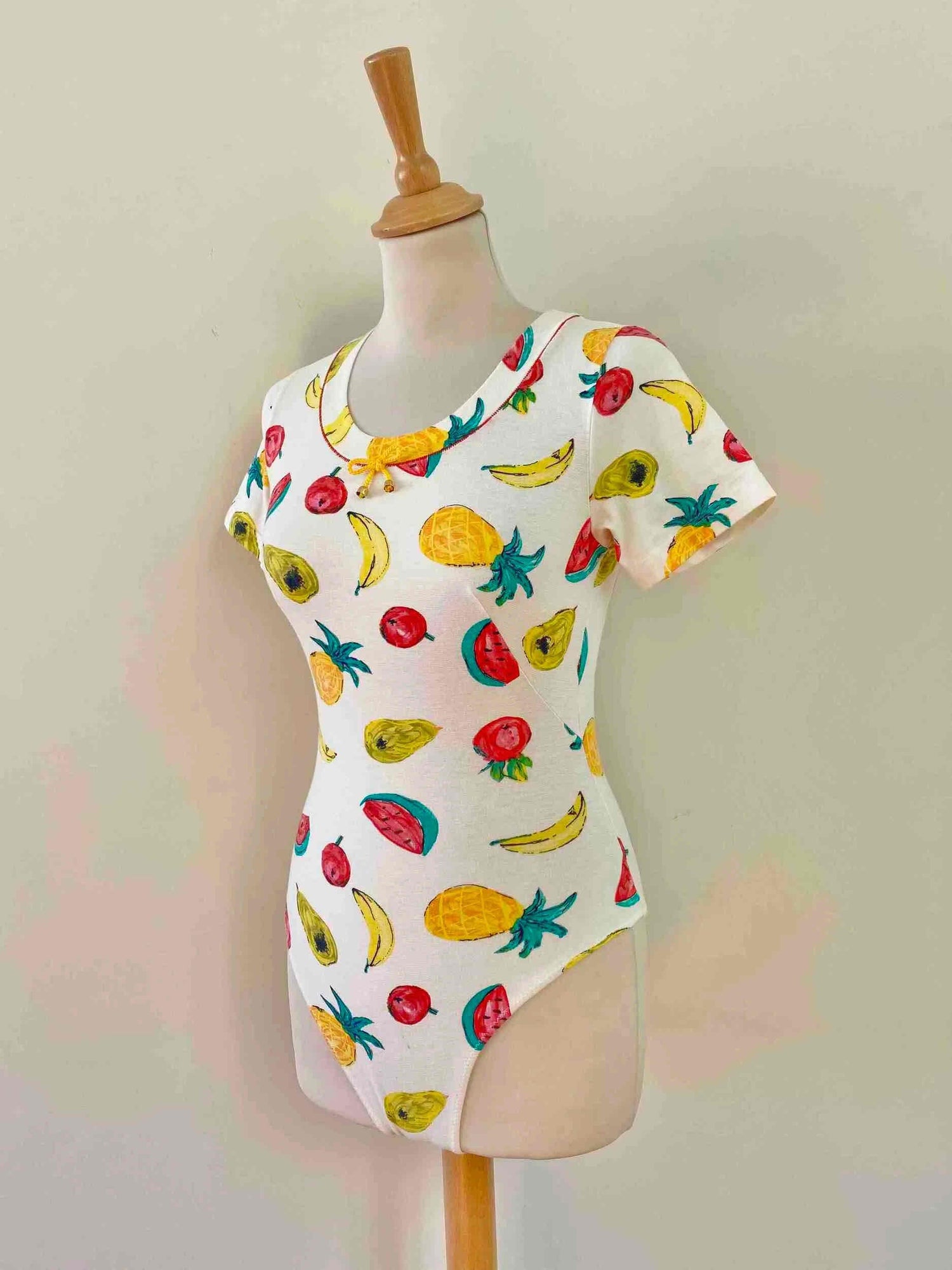 Cotton tutti frutti bodysuit