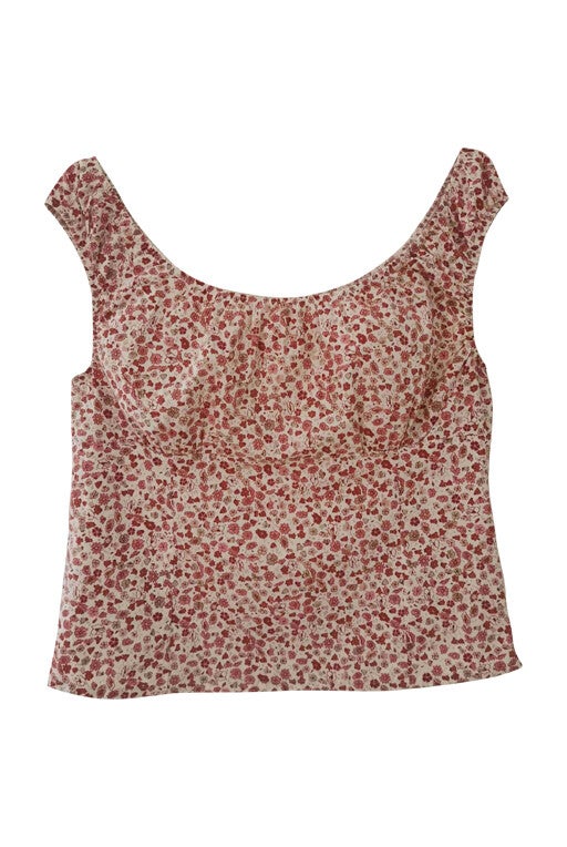 Top à fleurs
