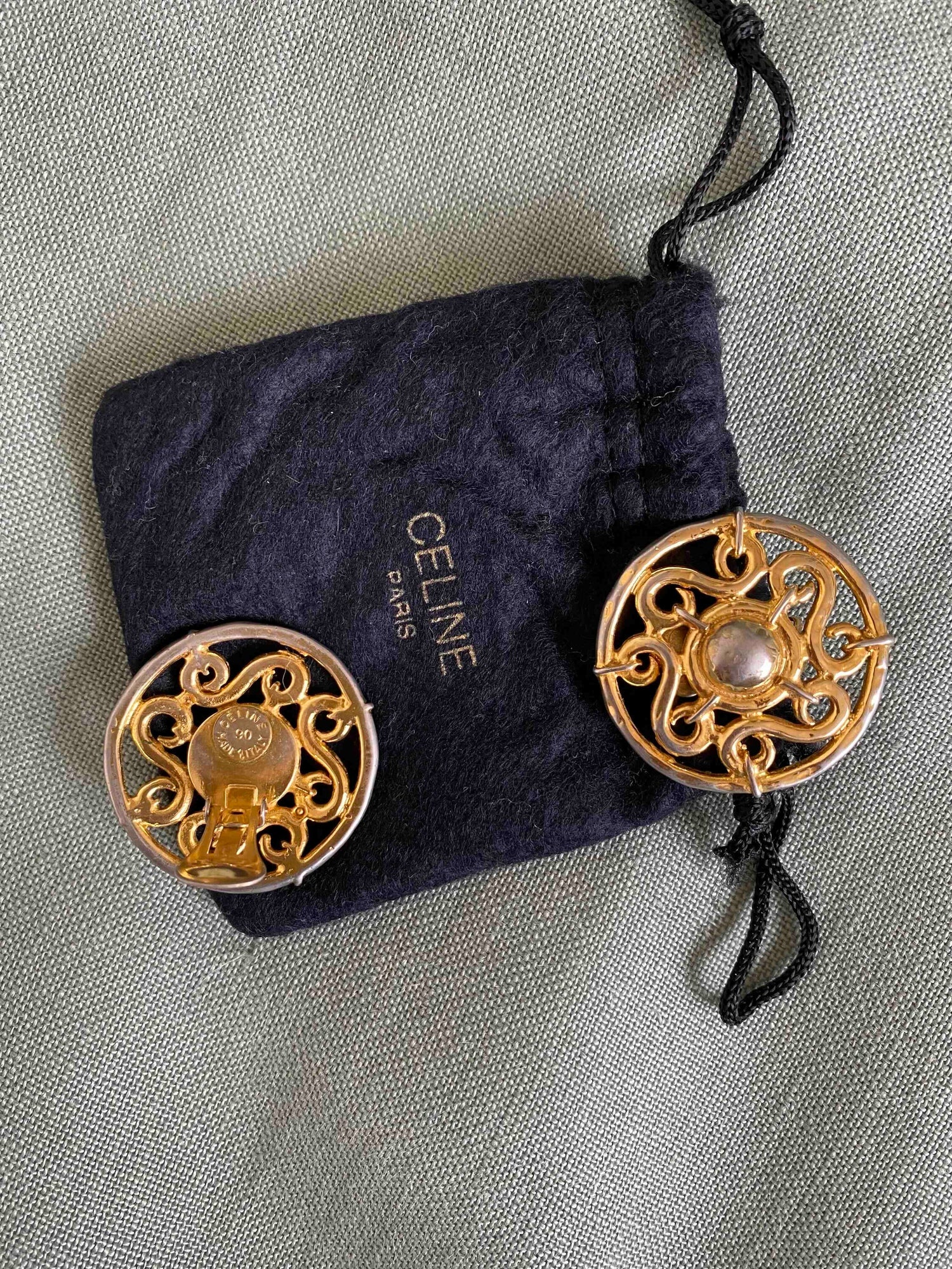 Celine clip-on earrings