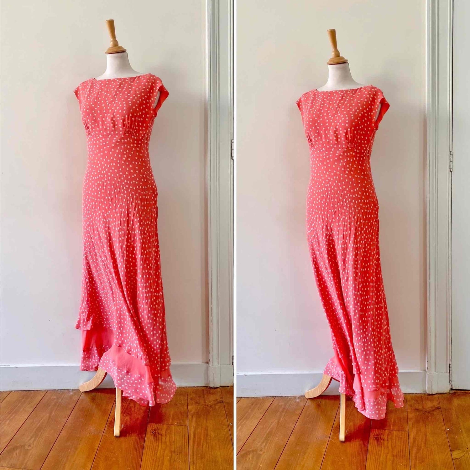 Long silk dress