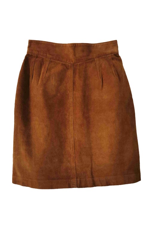 Suede skirt