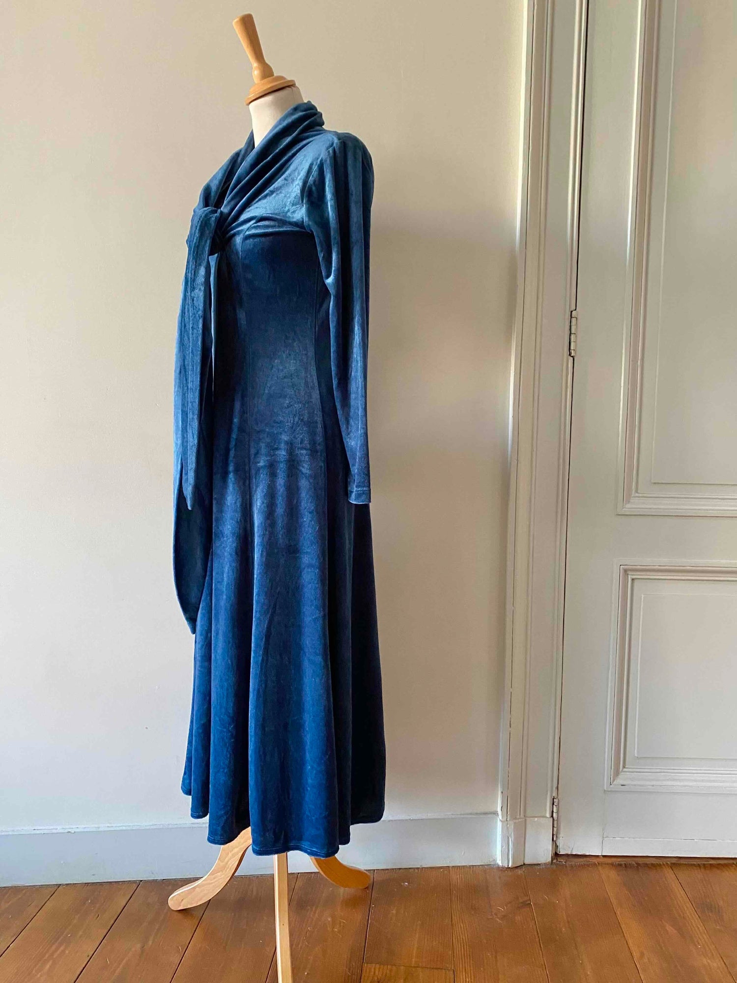 Long velvet dress