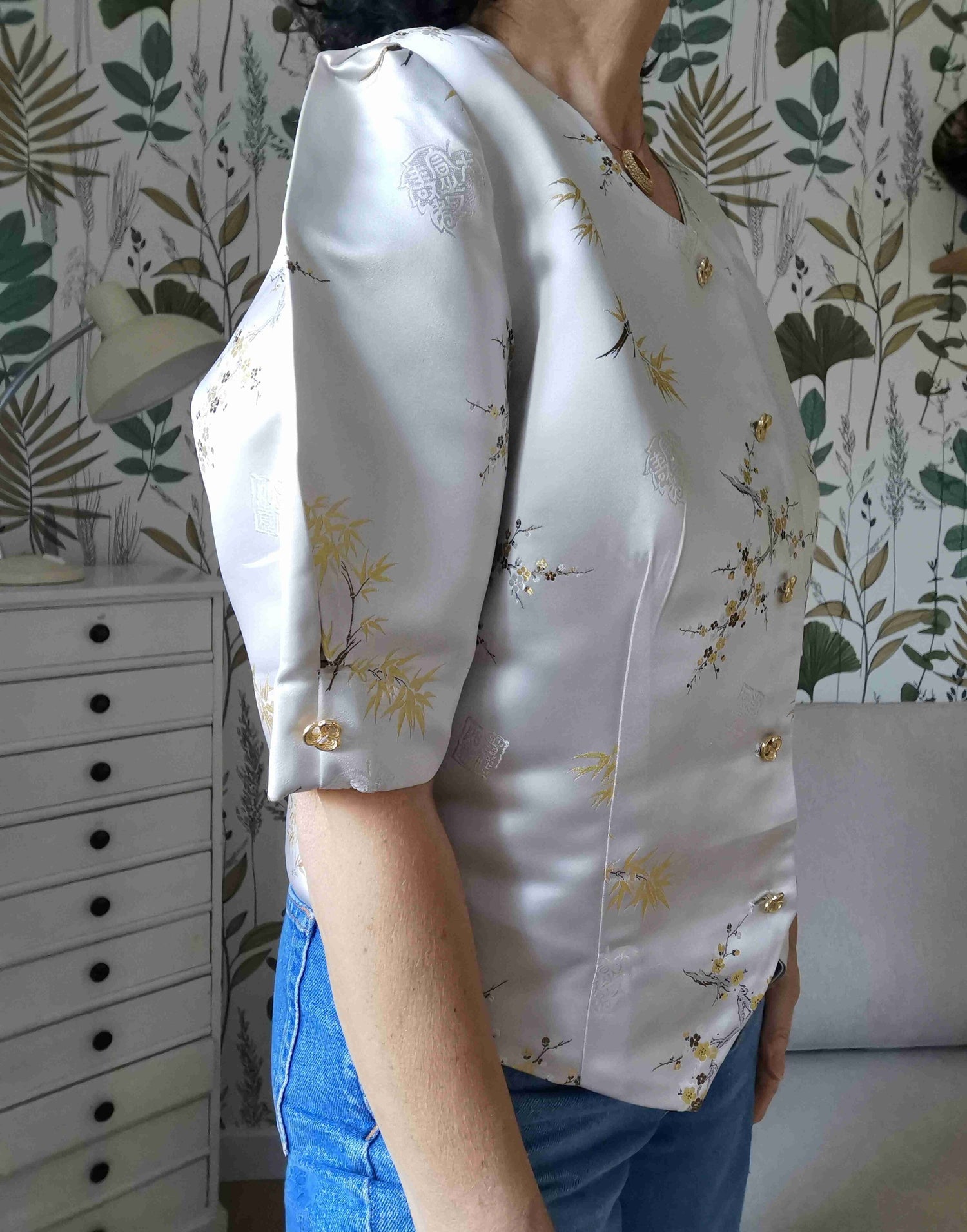 Asian silk top