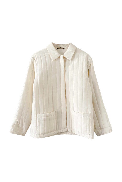 Veste matelassée en soie