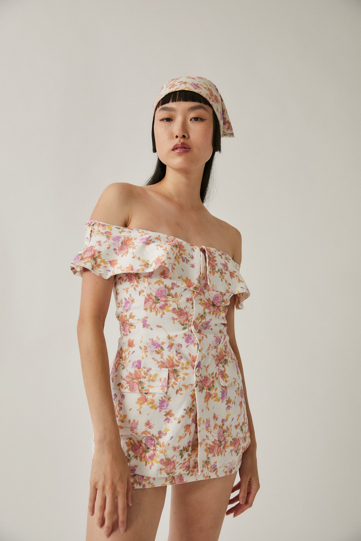 Linen Blouse Bromelia