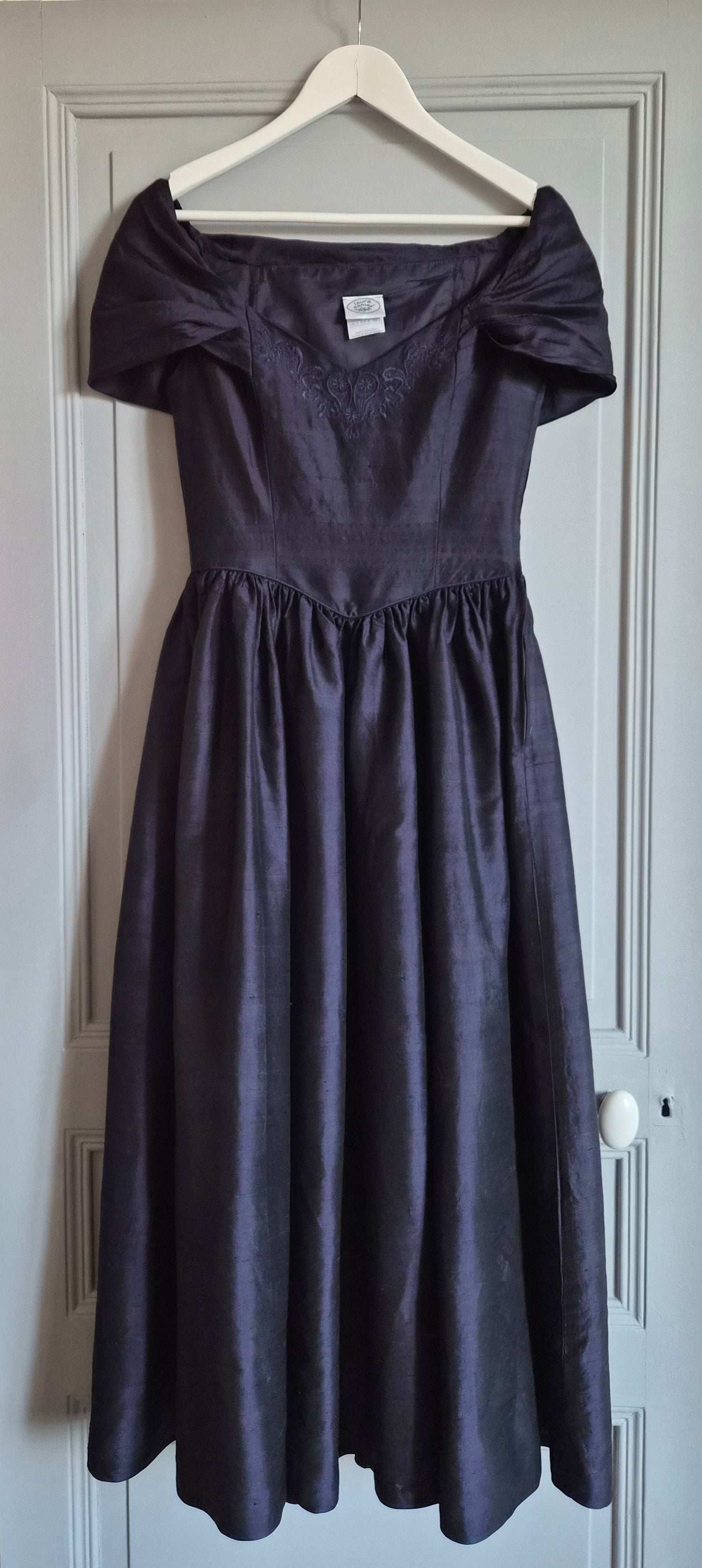 Robe longue en soie