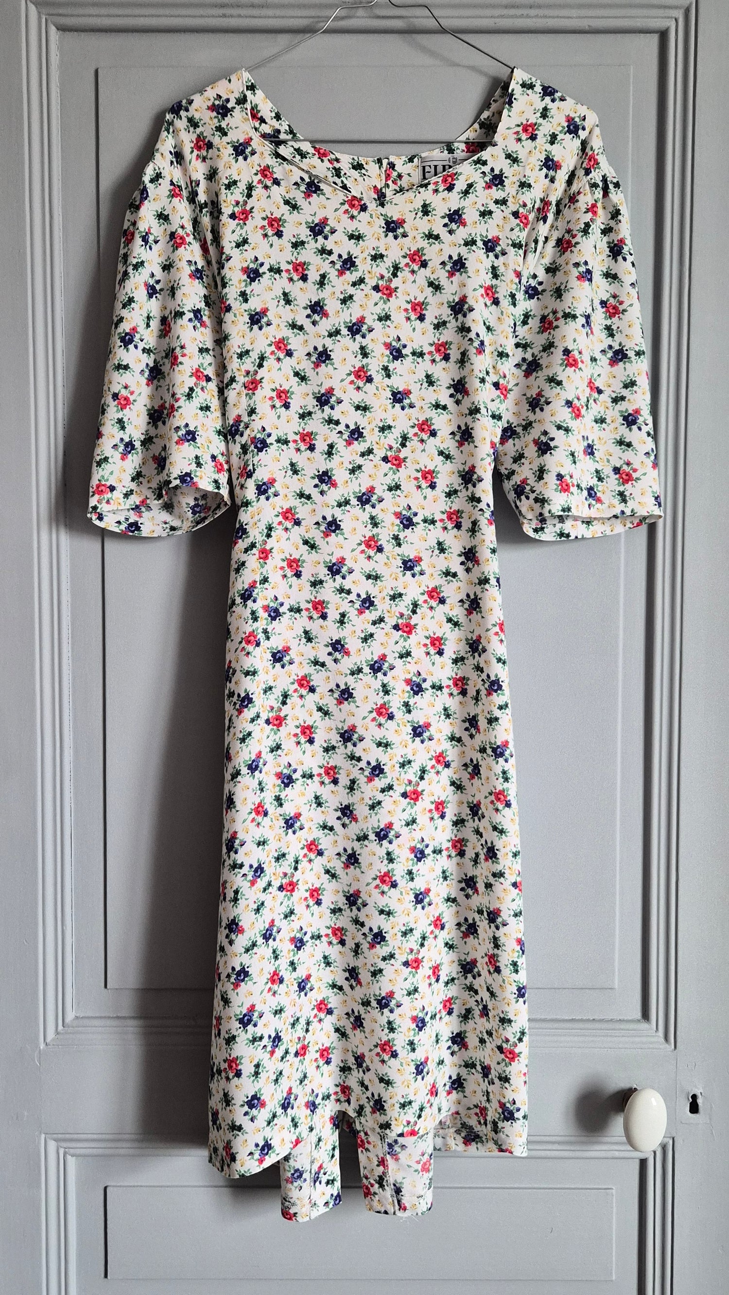 Robe 80's à fleurs
