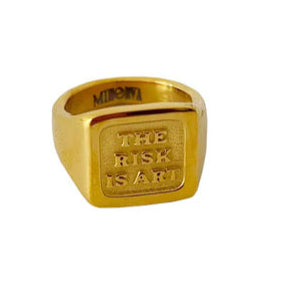Anillo The Risk is Art