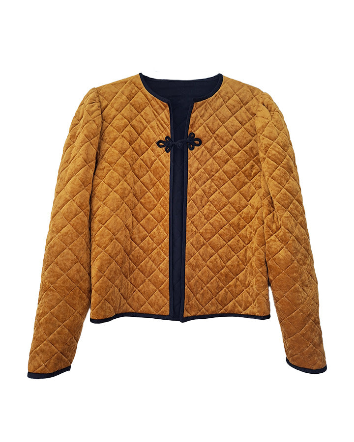 Veste matelassée en velours