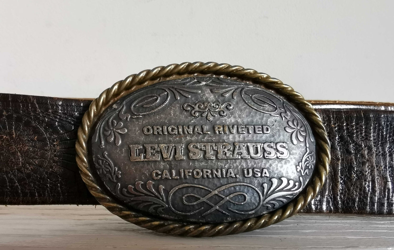 Leather belt