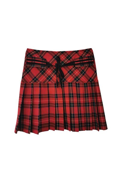 Tartan mini-skirt