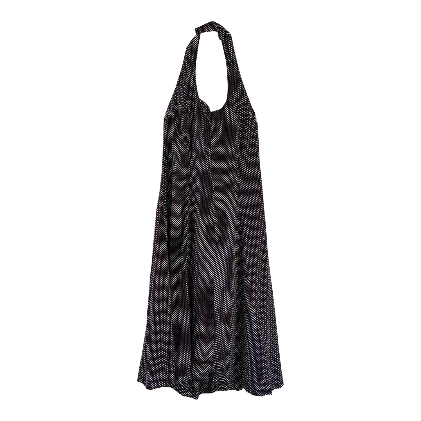 Backless polka dot dress