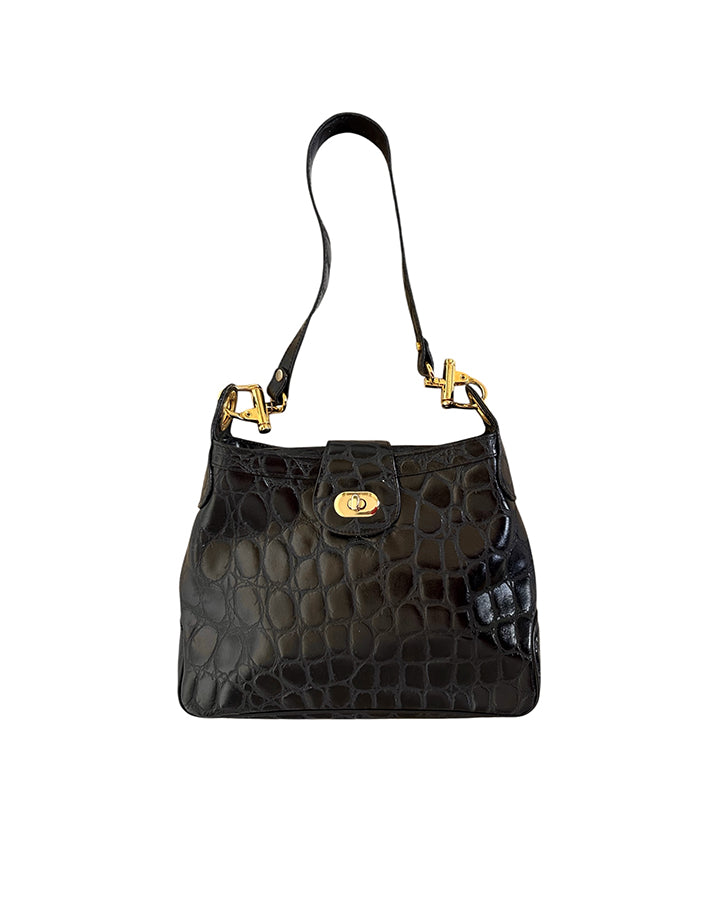 Sac baguette en cuir