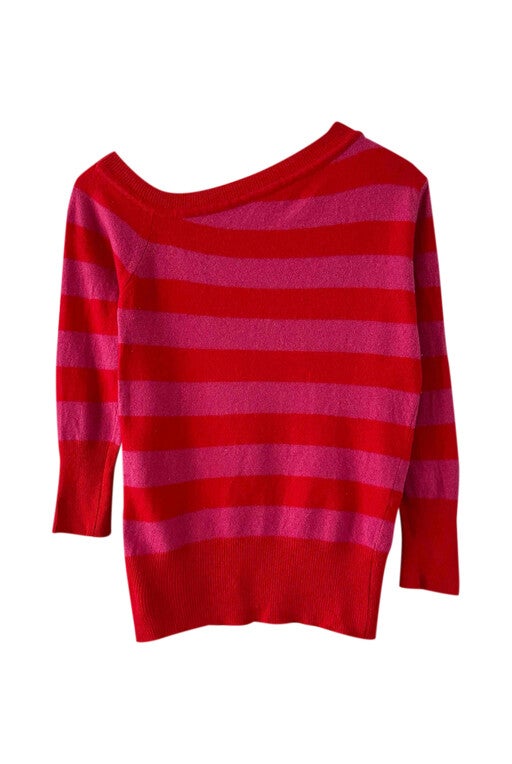 Asymmetrical sweater in wool and cashmere