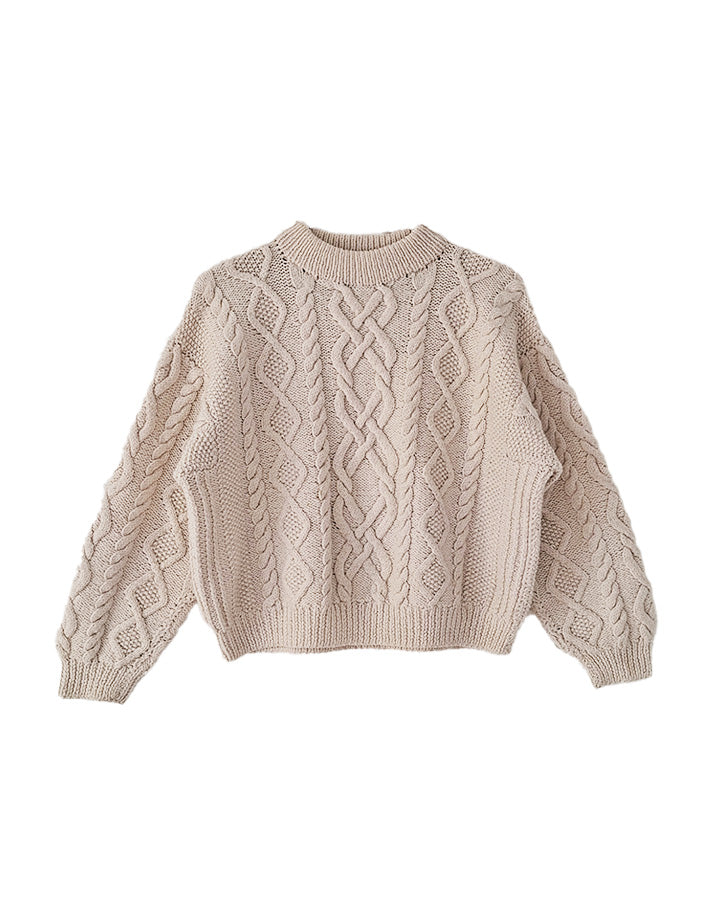 Pull Irlandais Écru