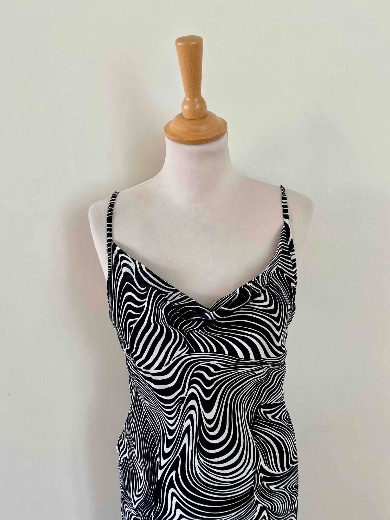 Zebra print midi dress