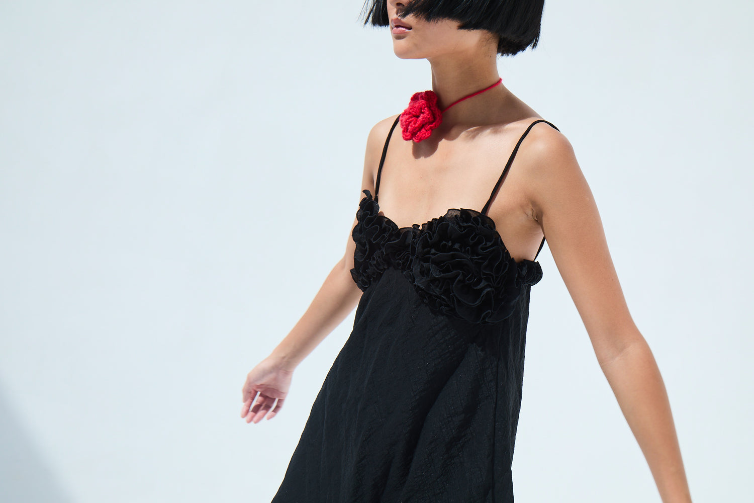 Ruffle Robe - Pink Anturio