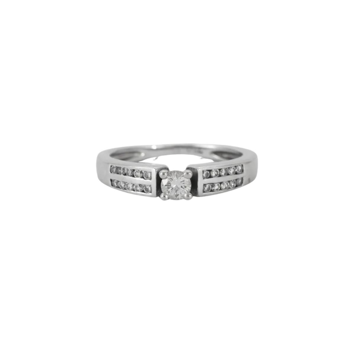 Bague Diamants Or Blanc