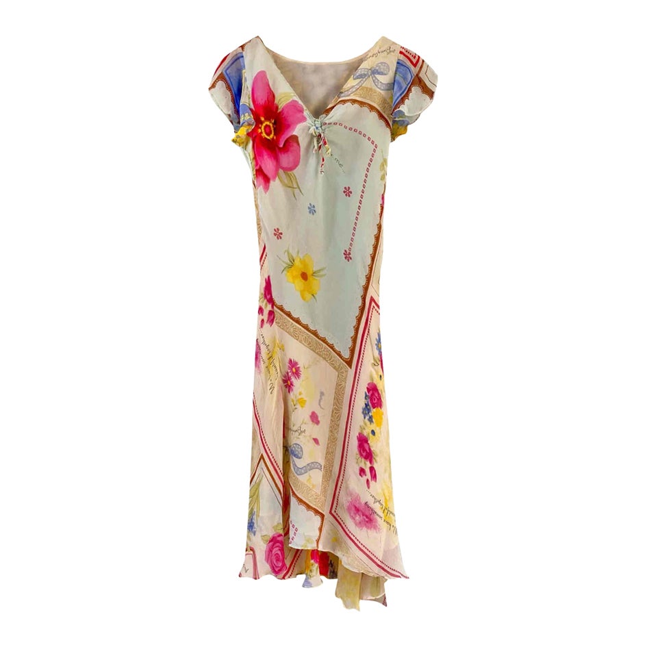 Patchwork midi dress