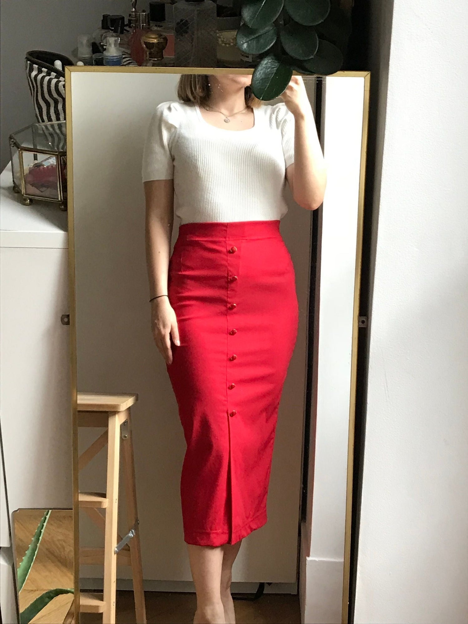 Jupe longue en laine