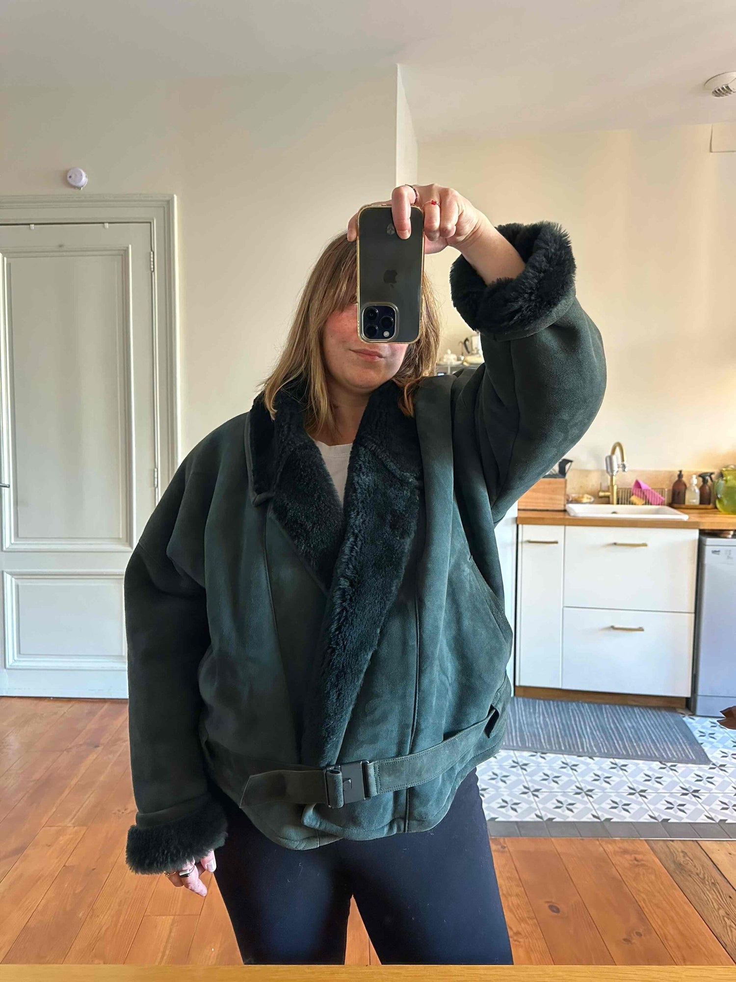 Valentino wool-leather jacket