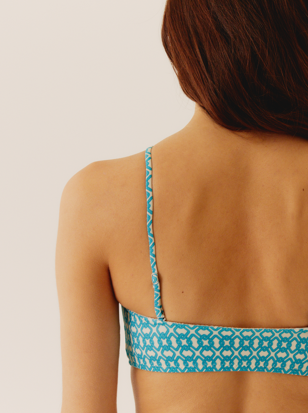 Bandeau Blue Chain Bretelles Amovables