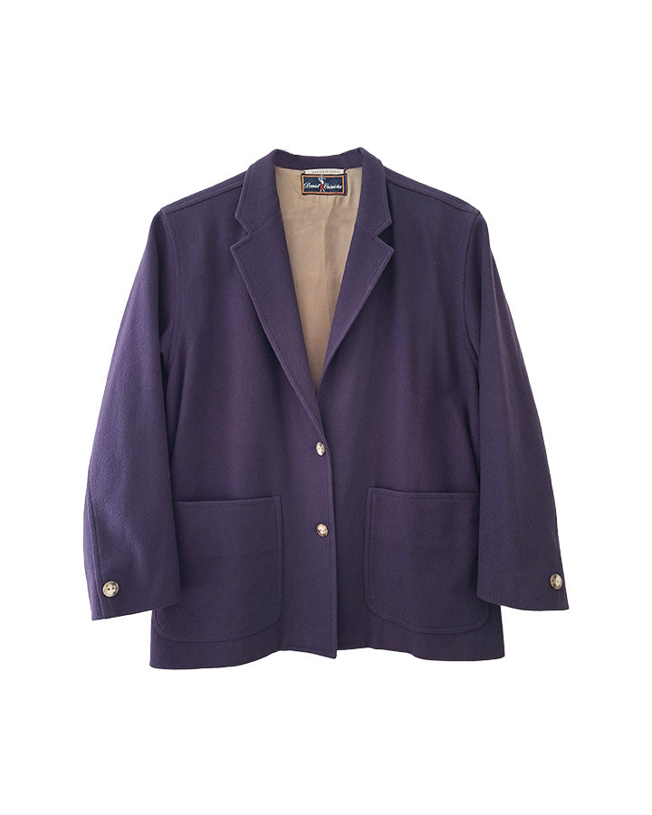 Blazer en laine violet