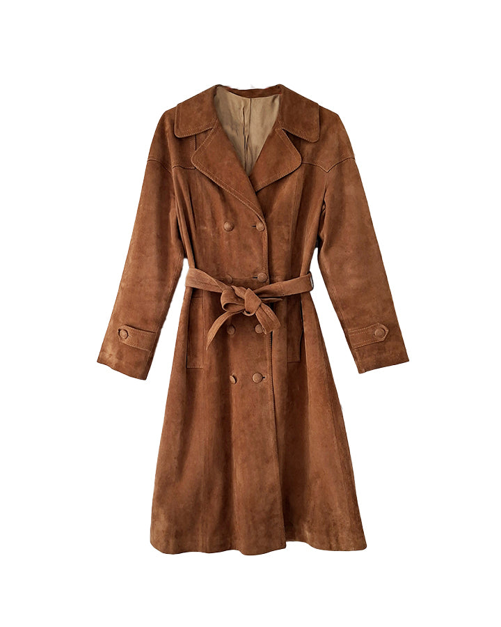 Trench en daim 70's
