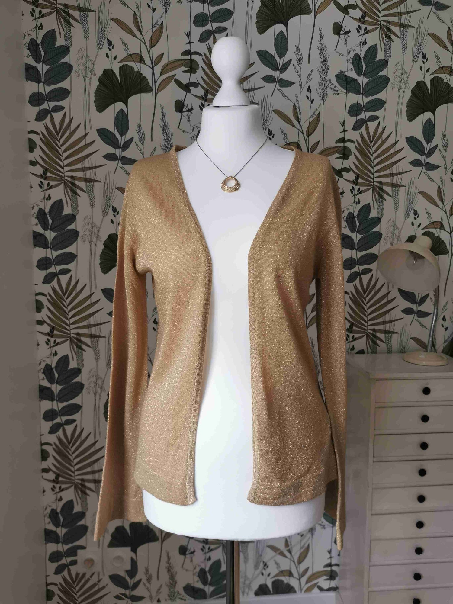 Cardigan en lurex